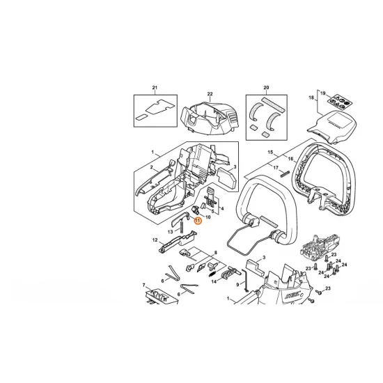 STIHL  Blokada dźwigni przełącznika 4521 435 6300